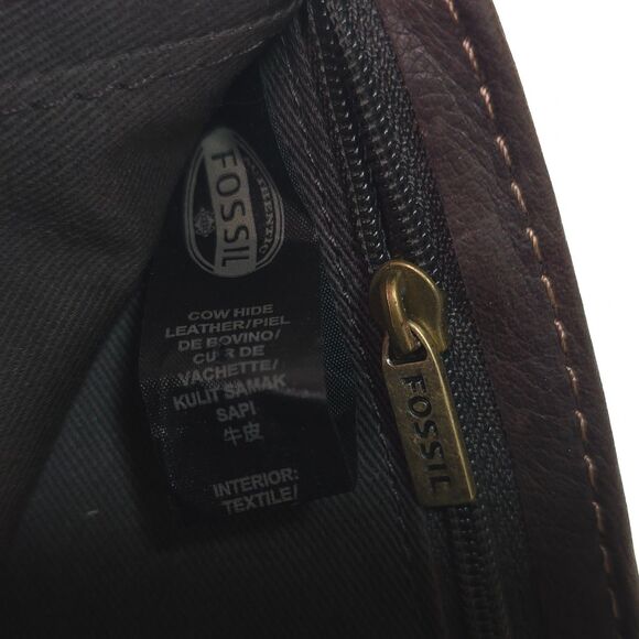 Vintage Fossil Brown Cowhide Leather BiFold Wallet Men's Great Condition SML1394 - Picture 7 of 7